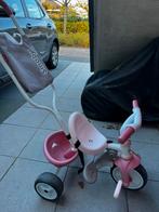 Smoby driewieler roze, Ophalen, Zo goed als nieuw, Smoby, Duwstang