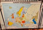 Landkaart Europa, Antiek en Kunst, Antiek | Schoolplaten, Ophalen of Verzenden, Aardrijkskunde