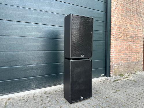 2x Dynacord MX15, 15 inch PA Speakers, Audio, Tv en Foto, Luidsprekers, Zo goed als nieuw, Front, Rear of Stereo speakers, 120 watt of meer