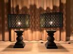 Balusterlamp, lampenvoet tafellamp 2 stuks, Ophalen, Zo goed als nieuw, Hout, 50 tot 75 cm