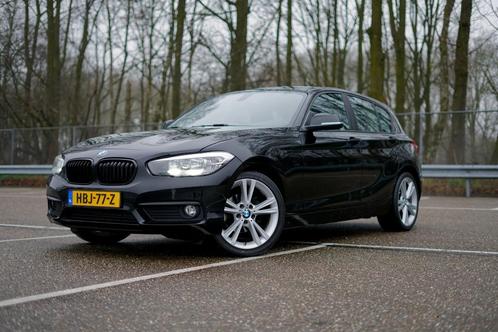 BMW 1-Serie 118i 136pk 2018 Zwart, Auto's, BMW, Particulier, 1-Serie, ABS, Adaptieve lichten, Airconditioning, Apple Carplay, Bluetooth