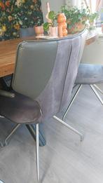 6  eetkamer stoelen van het merk Xooon., Huis en Inrichting, Stoelen, Ophalen, Gebruikt, Grijs, Leer