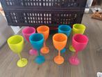 Plastice wijnglazen 8 stuks, Ophalen of Verzenden, Zo goed als nieuw