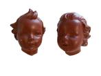 Set van 2 Goebel Terracotta wand gezichten, Gebruikt, Ophalen of Verzenden