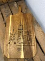 borrelplank met  Deventer gravure, Huis en Inrichting, Ophalen of Verzenden, Nieuw, Rechthoekig, Hout