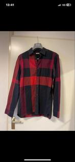 Burberry Brit overhemd - Rood/Zwart maat m, Ophalen of Verzenden, Zo goed als nieuw, Rood, Halswijdte 39/40 (M)