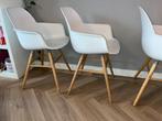 Zuiver -  set van 3 eetkamerstoelen, Kunststof, Gebruikt, Drie, Wit