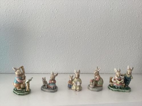 Porseleinen konijnen beeldjes Albert Kessler, Verzamelen, Beelden en Beeldjes, Zo goed als nieuw, Dier, Ophalen of Verzenden