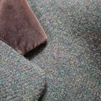 M38 Lanaby's colbert, mosgroen, bruine fluweel kraag 70% wol, Maat 38/40 (M), Lanaby 's, Ophalen of Verzenden, Zo goed als nieuw