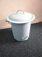 Brocante emaille emmer - ijsblauw, Ophalen