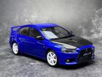 1:18 Mitsubishi Lancer Evolution X - Volk TE37 Velgen - Blue, Overige merken, Auto, ., Nieuw