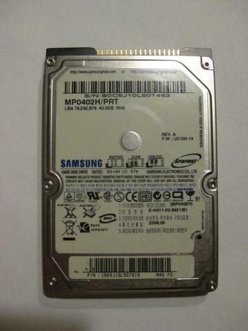 Nieuw Samsung 40GB 5400rpm 2,5" IDE laptop harddisk