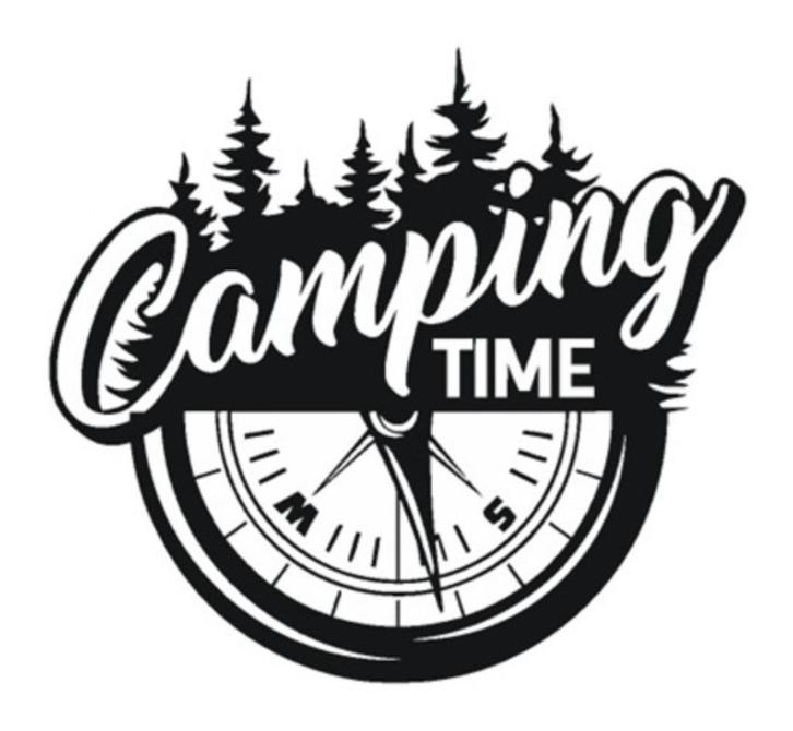 Camper caravan sticker camping time, Caravans en Kamperen, Camper-accessoires, Nieuw, Ophalen of Verzenden