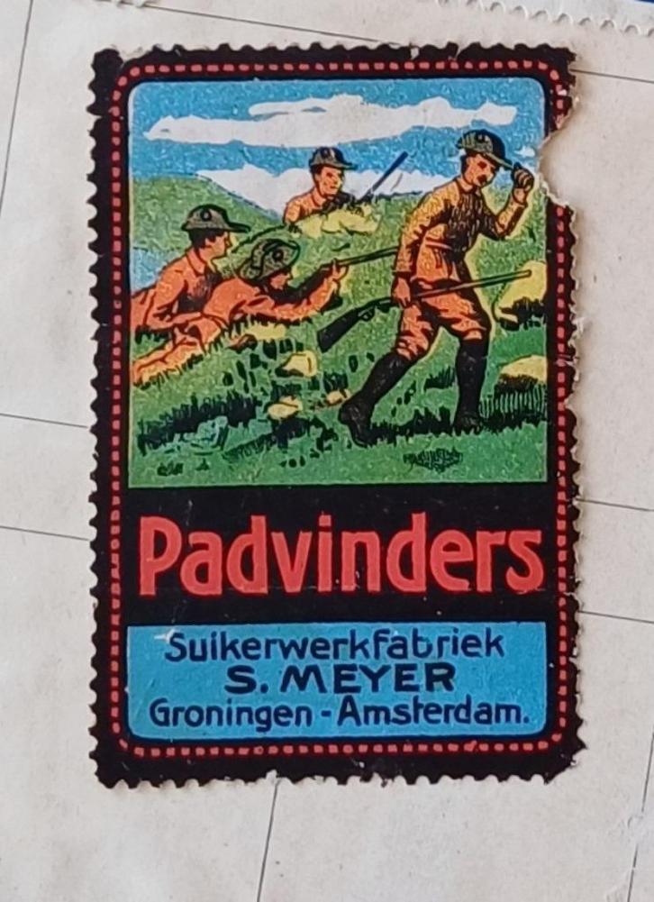 oude sluitzegel S. Meyer suikerwerkfabriek Groningen/A'dam, Postzegels en Munten, Postzegels | Volle albums en Verzamelingen, Nederland