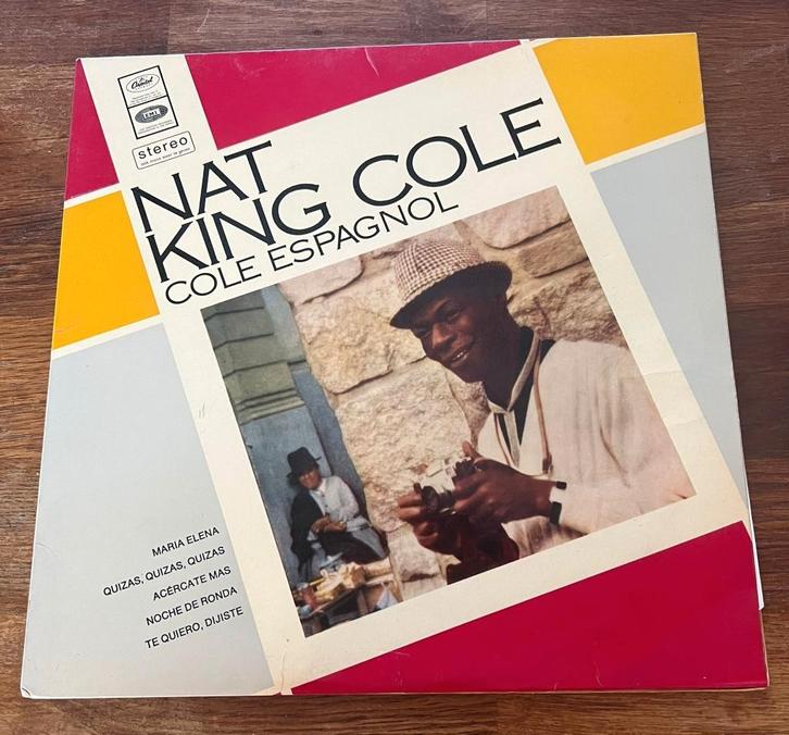 LP Nat King Cole Cole Espangnol € 7,00, Cd's en Dvd's, Vinyl | Jazz en Blues, Zo goed als nieuw, Jazz, 1960 tot 1980, 12 inch
