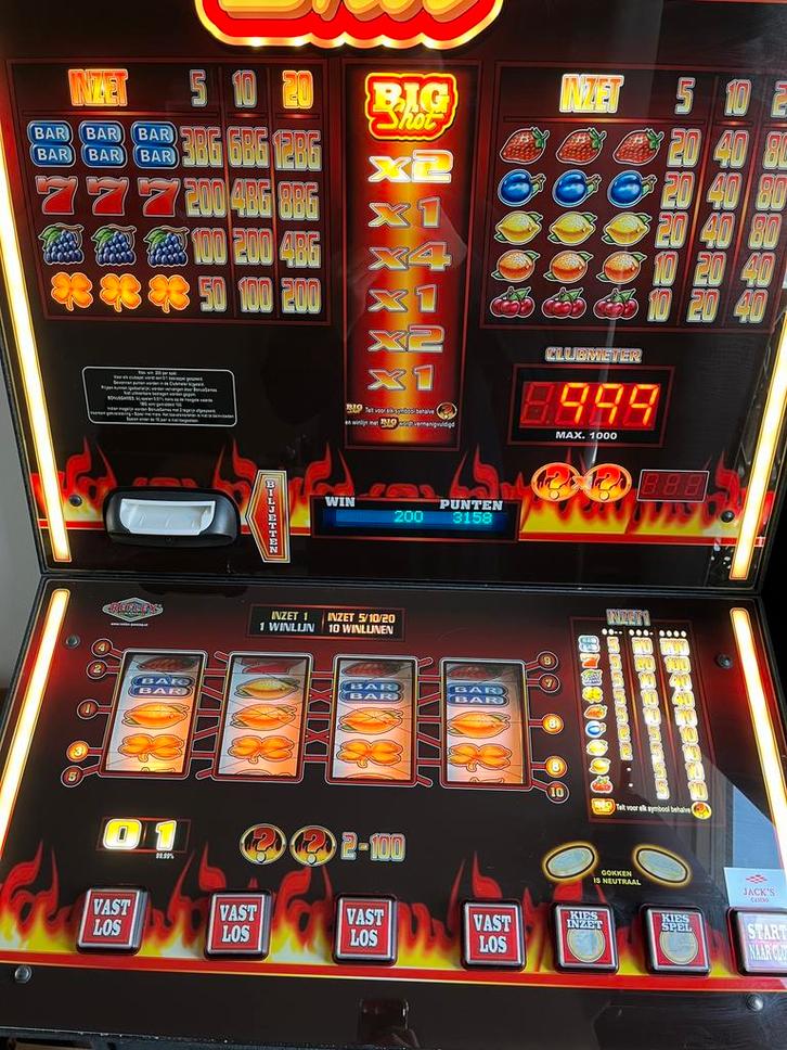 BigShot Arcade Halversie Gokkast Fruitautomaat Biljetlezer, Verzamelen, Automaten | Gokkasten en Fruitautomaten, Zo goed als nieuw