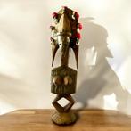 Afrikaans gesneden beeldhouwwerk vrouw BAMANA PUPPET MALI, Ophalen of Verzenden