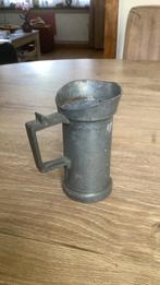 Antieke tinnen maatbeker gemerkt, Ophalen of Verzenden