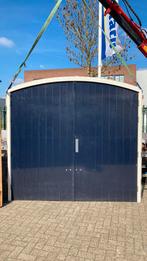 Dubbele deuren | garage deuren | hardhout | met kozijn, Ophalen, Hout, 225 cm of meer, Deurkozijn