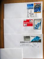 Enveloppen met postzegel en speciale dag afstempeling, Ophalen of Verzenden, Beschreven, Nederland