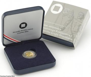Kroatië 2 Euro 2025 Koning Tomislav Proof in cassette beschikbaar voor biedingen