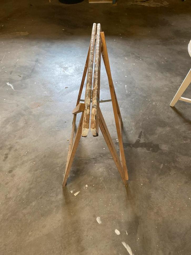 4 Houten Schragen - Stevig en Praktisch, Doe-het-zelf en Verbouw, Steigers, Gebruikt, Overige typen, Minder dan 2 meter, Ophalen