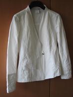 Wit nonchalant blouse-jasje SARAH PACINI 36-38 SNAZZEYS, Kleding | Dames, Jasje, Sarah Pacini, Wit, Zo goed als nieuw