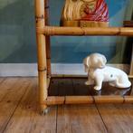 Lucky Vintage rek/Tafel met Rookglas en Wieltjes, Ophalen, Met plank(en), Glas, .