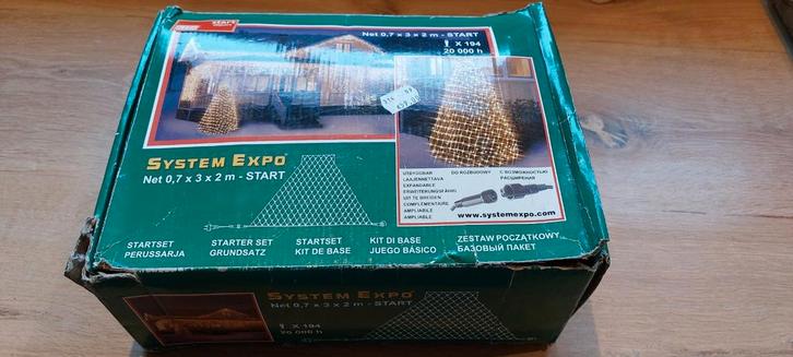Kerstverlichting net voor boompje/struik - system expo, Diversen, Kerst, Ophalen of Verzenden