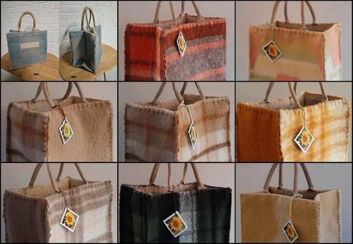 Handgemaakte Shopper van Vintage Dekens, Antiek en Kunst, Curiosa en Brocante, Ophalen of Verzenden