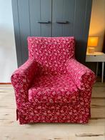 Mooie rode IKEA Ektorp Jennylund fauteuil, Ophalen, Gebruikt, 75 tot 100 cm