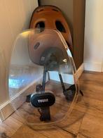 Fietsstoel Thule Voor met Windscherm - Zo Goed Als Nieuw!, Ophalen, Voetsteuntjes, 0 t/m 18 kg, Voorzitje