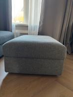 IKEA VIMLE Voetenbank Gunnared Grijs met Opbergruimte, Huis en Inrichting, Ophalen, Zo goed als nieuw, 75 tot 100 cm, Stof