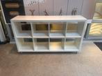 Witte Kallax Boekenkast Hoogglans, Met plank(en), Kunststof, 100 tot 150 cm, Ophalen of Verzenden