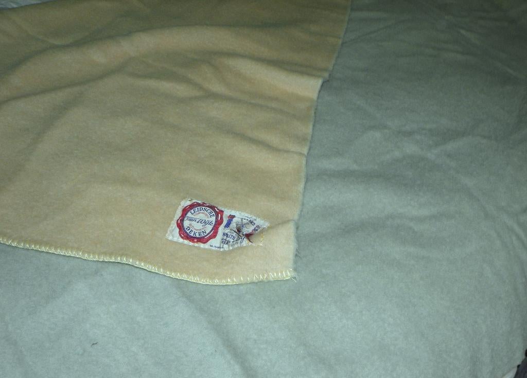 Leidsche van Wijk zuiver scheerwollen deken 175 cm x 220 cm, Huis en Inrichting, Ophalen of Verzenden, Zo goed als nieuw, Tweepersoons