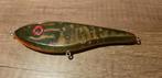 Oude houten jerkbait. Van 16cm en 60 gram., Ophalen of Verzenden