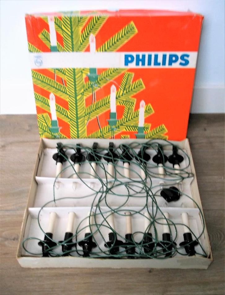 Vintage Philips Kerst Verlichting, Jaren 60, Diversen, Kerst, Zo goed als nieuw, Ophalen of Verzenden