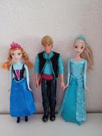 Disney Frozen Sparkle ANNA, KRISTOFF EN ELSA, Ophalen of Verzenden, Overige figuren, Gebruikt, Beeldje of Figuurtje