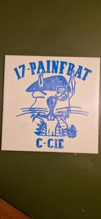 Militaire tegel 17 painfbat, Ophalen of Verzenden, Landmacht, Nederland, Overige typen