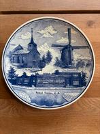 Delfts blauw bord Rabobank Ubachsberg 75 jaar, Ophalen of Verzenden