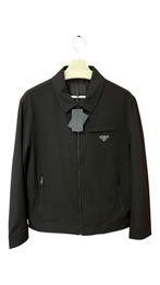 Prada Blousonjack Met Logopatch, Ophalen of Verzenden, Nieuw, Overige maten, Zwart