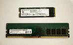 Nvme SSD 256GB en Ram geheugen 8GB, Computers en Software, Ophalen of Verzenden, Nieuw, DDR4, Laptop