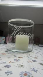 2 windlichten van glas, Ophalen, Overige materialen, Gebruikt, 25 tot 50 cm