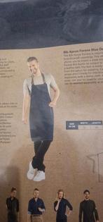 Demin & Leren Chaud Devant Bib Apron, Keukenschort, Ophalen of Verzenden, Nieuw