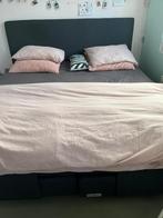 Electrische boxspring antraciet grijs 180x200, TEAB, Ophalen, Tweepersoons, Zo goed als nieuw, 180 cm