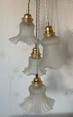 Vintage Antiek glazen Franse lamp kapjes, Antiek en Kunst, Antiek | Lampen, Ophalen of Verzenden