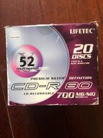Lifetec CD-R 80 - 20 stuks, Computers en Software, Ophalen of Verzenden, Nieuw, Cd