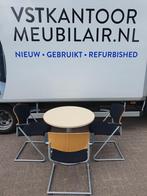 Vergadertafel / spreektafel / overlegtafel rond (4 personen), Huis en Inrichting, Bureaus, Ophalen of Verzenden, Zo goed als nieuw