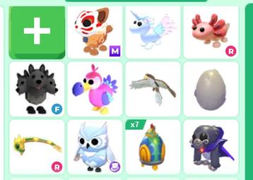 Diverse adopt me pets beschikbaar voor biedingen
