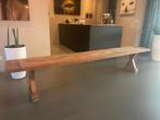 Massief houten bank lxbxh 260x40x50 cm, Ophalen, Zo goed als nieuw, Hout